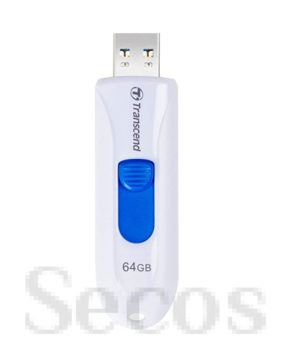 Памет Transcend 64GB, USB3.1, Pen Drive, Capless, White