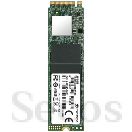 Твърд диск Transcend 256GB, M.2 2280, PCIe Gen3x4, 3D TLC, DRAM-less