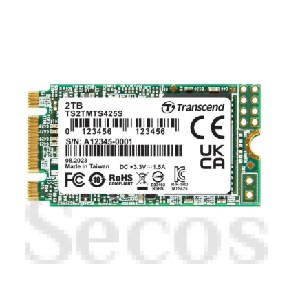 Твърд диск Transcend 2TB, M.2 2242 SSD, SATA3 B+M Key, TLC