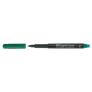 Универсален перманентен OHP маркер Faber-Castell 1525 М 1.0 mm Зелен