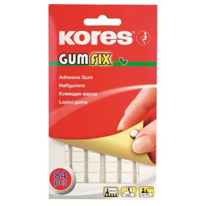 Монтажни лепенки Kores Gumfix Перманентни, 84 бр. Бели