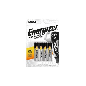 Батерия Energizer Alkaline Power R03/AAA Алкална, 1.5V, 3+1 бр.