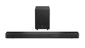 Аудио система Hisense AX3125H 3.1.2Ch Sound Bar with Wireless Subwoofer, 440W, Dolby Atmos, Bluetooth 5.3, 4K HDMI Pass Through, DTS:X, HDMI/AUX/ARC/Optical/USB, 7 EQ Modes