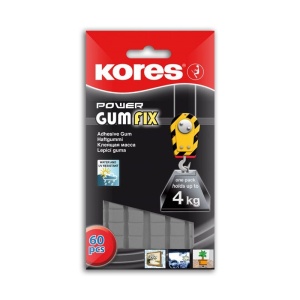 Монтажни лепенки Kores GumFix Неперманентни, 60 бр. Бели