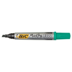 Перманентен маркер Bic 2300 Скосен връх 3.1-5.3 mm Зелен