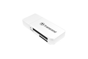 Четец за карти Transcend SD/microSD Card Reader, USB 3.1 Gen 1, White